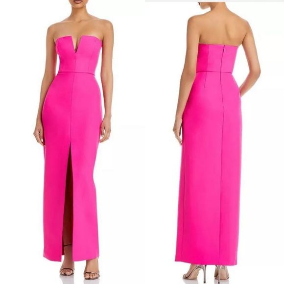 Bcbgmaxazria Notched Gown - Picture 1 of 8